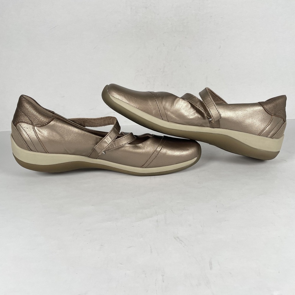 Earth Kara Newton Shoes Womens Size 11 M Platinum Mary Jane Leather Comfort - Picture 9 of 11